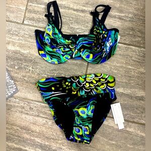 Custom Tara Grinna Two Piece Swim Suit. NWT!